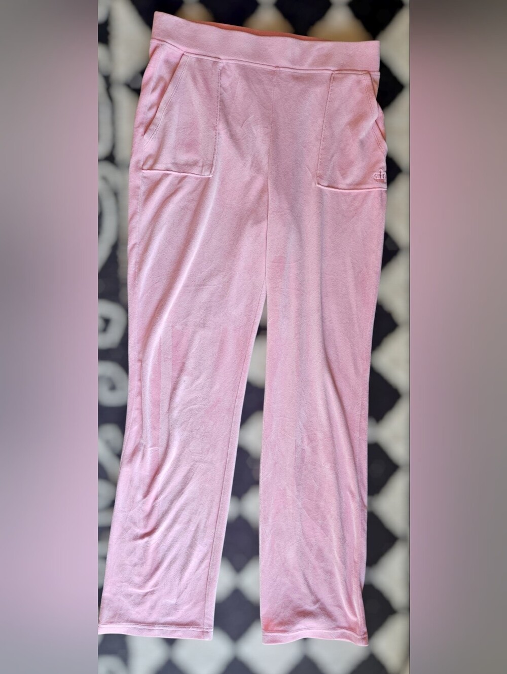 Y2k Women's Juicy Couture Pink Track Pants M